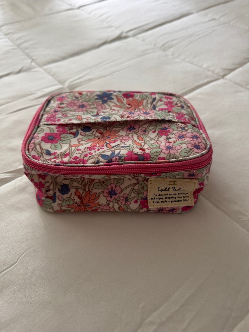 Sanrio x Liberty Fabrics Floral Cosmetic Organizer Bag - Limited Edition